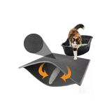 YÜNTEKS Elekli Kedi Tuvalet Önü Kedi Kum Paspası Gri Delikli Kedi Tuvaleti Kedi Kumu Paspası