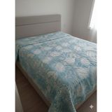 Yünteks Pamuklu Yatak Örtüsü , Pike , Çok Amaçlı Örtü , Lüx , 1.kalite, - Turkuaz - 200 x 230 cm