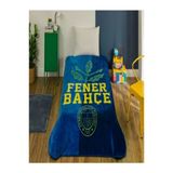 Yünteks Taç Taraftar Lisanslı Tek Kişilik Battaniye (160X220) - 2025/2026 Yeni Sezon Fenerbahçe