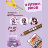 Yunus Copy Okul Etiketi Kalem Defter Etiketi Gökkuşağı Atı Özel Isim Yazılabilen Etiket - 252ADET - Çok Renkli