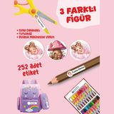 Yunus Copy Okul Etiketi Kalem Defter Etiketi Uyuyan Güzel Özel Isim Yazılabilen Etiket - 252ADET - Çok Renkli