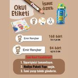 Yunus Copy Okul Etiketi Kalem Defter Etiketi Uzay Temalı Özel Isim Yazılabilen Etiket - 252ADET - Çok Renkli