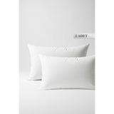 YUNUSOĞLU HOME 2 Adet 700 gr Elyaf Dolgulu Mikrofiber Yastık - Yıkanabilir & Nefes Alan 50 x 70 cm