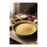 YUNUSOĞLU HOME Çiğ Köfte Sinisi - Paslanmaz Çelik 40 cm – Derin Orta Boy Yuvarlak Tepsi