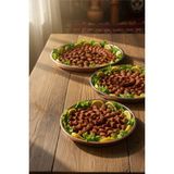 YUNUSOĞLU HOME Çiğ Köfte Sinisi Set- Paslanmaz Çelik 35 - 40 - 43 cm – Derin Yuvarlak Tepsi 3'lü Set - Gümüş - 35 x 40 x 43 cm set