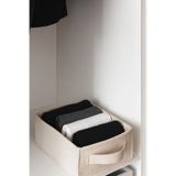 YUNUSOĞLU HOME Krem Dolap İçi, Çamaşır, Oyuncak Düzenleyici, Saklama Kutusu, Keçe Sepet Organizer 38x25x13 cm