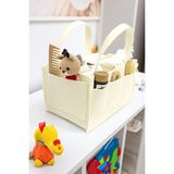 Yunusoğlu Home Krem Keçe Anne Bebek Bakım Çantası 15-24 cm Yükseklik Kapasite Organizer