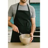 YUNUSOĞLU HOME Siyah Gabardin Kumaş Mutfak Aşçı Önlüğü Master Chef - Standart