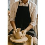 YUNUSOĞLU HOME Siyah Gabardin Kumaş Mutfak Aşçı Önlüğü Master Chef