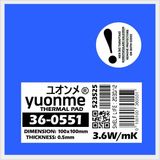 Yuonme Termal Ped / Thermal Pad 0.5mm 3.6W/MK 100X100MM 36-0551