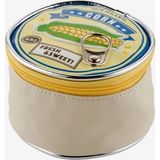 Yup! Mavi Vegan Deri Mısır Makyaj Çantası 10X6 Cm - Varsayılan Değer