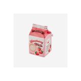 Yup! Pembe Vegan Deri Çilekli Süt Makyaj Çantası 15X8,5X8,5 Cm