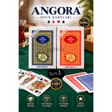 YUPULU 2 Deste ANGORA İskambil Kartı Pişti Oyun Kağıdı Briç Batak 101 65 52 Oyun Kağıdı A-30 - ORJİNAL