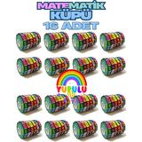 YUPULU Matematik Zeka Küpü 16 Adet - Toplama, Çıkarma, Bölme, Çarpma Eğitici Hediye Paketi Karne Hediyesi