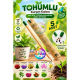 Yupulu Tohumlu Kurşun Kalem (Çiçek ve Bitki Tohumlu) Doğaya Armağan Hediyelik Kalem - Acı Yeşil - ADET