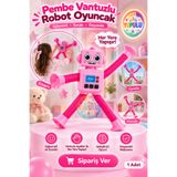 YUPULU Vantuzlu Robot Oyuncak Eğitici Teloskobik Pembe Renk - 1 Adet Uzayan Vantuzlu Yapışan Vakumlu