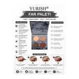YURISH 4 Renkli Mat Far Paleti
