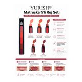 YURISH Matruşka 5'li Ruj Seti