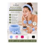 YURISH Mikrofiber Welsoft Emici Peluş Makyaj Yüz Cilt Bakımı Ve Yıkama Kol Bandı Sporcu Banyo Spa Saç Taç Bileklik