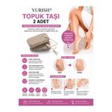 YURISH Topuk Taşı Ayak Bakımı Doğal Topuk Törpüsü Ponza Nasır Pedikür Taşı ( 2 adet )