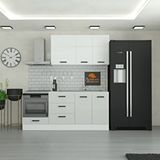 Yurkan 200 Cm Mutfak Dolabı Mdf Kapak Tezgah Dahil Yrkn200 100 Gümüş