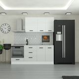 Yurkan 200 cm Mutfak DolabıMDF Kapak Tezgah Dahil YRKN200 100