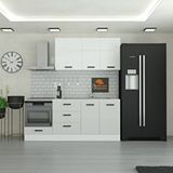 Yurkan 205 Cm Mutfak Dolabı Mdf Kapak Tezgah Dahil Yrkn205 100 Gümüş