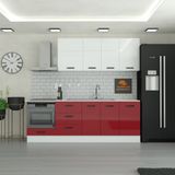 Yurkan 235 cm Mutfak DolabıMDF Kapak Tezgah Dahil YRKN235 101