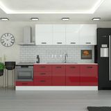 Yurkan 265 cm Mutfak DolabıMDF Kapak Tezgah Dahil YRKN265 101