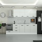 Yurkan 280 Cm Mutfak Dolabı Mdf Kapak Tezgah Dahil Yrkn280 100 Gümüş