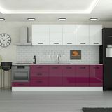 Yurkan 290 cm Modern Mutfak Dolabı Mdf Kapak Tezgah Dahil 300 cm Geniş Depolama