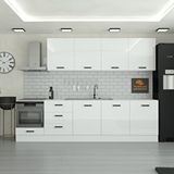 Yurkan 300 Cm Mutfak Dolabı Mdf Kapak Tezgah Dahil Yrkn300 97 Beyaz