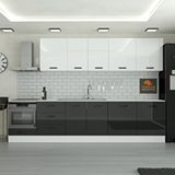 Yurkan 320 Cm Mutfak Dolabı Mdf Kapak Tezgah Dahil Yrkn320 99 Siyah