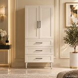 Yurkan Vevey Çok Amaçlı Dolap 60 cm 2 Kapak 3 Çekmece Lake Krem - Çok Amaçlı Mutfak Dolabı - Antrasit