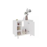 YURKUR MOBİLYA Banyo dolabı beyaz konifera 60x32x53,5 cm ahşap malzemeli banyo seti