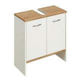 YURKUR MOBİLYA Modern Beyaz Çam Renk 50x35.lavabo Altı Banyo Dolabı