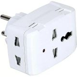 Yurt Dışı Prizini Türk Prizine Çeviren Evrensel Seyahat Adaptörü, İngiliz Tipi Çevirici Priz, 13A 250W, Işıklı Gösterge, CE Belgeli