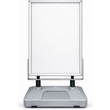 Yurtdışından Premium | Yaylı Tabanlı Dış Mekân Reklam Panosu – Su Doldurmalı - Gri - 85x115cm