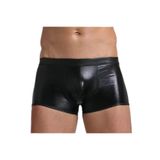 YurtMarketing 11T-Erkek İç Giyim-YurtMarketing Fantezi Deri Görünümlü Seksi Siyah Erkek Boxer - Fantezi Tanga TG274605 Siyah L