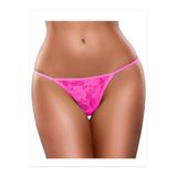 YurtMarketing 4T-Fantezi Tanga-Külot-String-YurtMarketing Fantezi Pembe Dantel String-Tanga TG278614 Pembe S