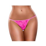 YurtMarketing 4T-Fantezi Tanga-Külot-String-YurtMarketing Fantezi Pembe Dantel String-Tanga TG278614 Pembe XS