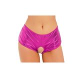 YurtMarketing 4T-Fantezi Tanga-Külot-String-YurtMarketing Fantezi Pembe Özel Bölgeleri Açık Parlak Külot TG270047 Pembe L