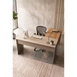 Yurudesign Alva L Tipi Ofis Çalışma Masası Bilgisayar Masası Yönetici Masası Sepet-Kumsal AL1-COS