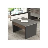 Yurudesign Antrasit 80x60 cm Vista B Ofis Sehpası