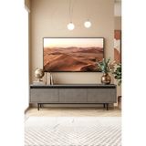 Yurudesign Luvio Tv Ünitesi Sehpası Metal Ayaklı 160CM Beton-Siyah Lv1-Rl - Beton - Siyah