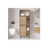 Yurudesign Ocean Banyo Dolabı Çok Amaçlı Dolap 2 Kapaklı Metal Ayaklı Sepet ON10C-S