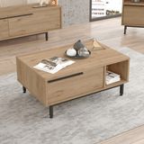 Yurudesign Ocean Orta Sehpa Metal Ayaklı Kapaklı Sepet On2-S - Kahverengi