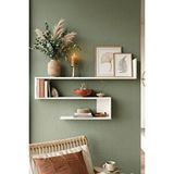 Yurudesign Shelf R10 Modern Duvar Rafı Kitaplık Beyaz