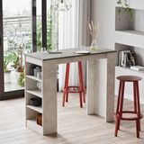 Yurudesign Style Bar Masası Mutfak Yemek Masası Beton-Taş St1-Gt