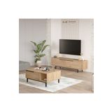 Yurudesign Tv Ünitesi Orta Sehpa 2'Li Set Sepet ON19-S